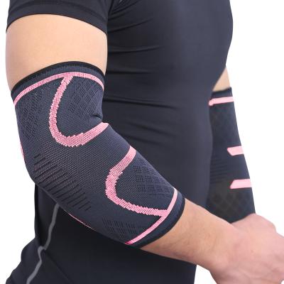 China Comfortable Breathe Free Wholesale Custom Nylon Tennis Elbow Compression Sleeve Pads Sports Support for sale