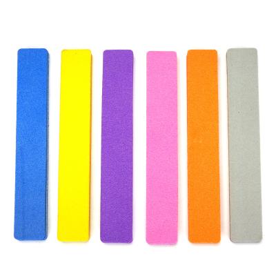 China Durable 100/180 Grit Professional Double Sided Nail Folder OEM Private Label Sponge Custom Printed Nail File for sale