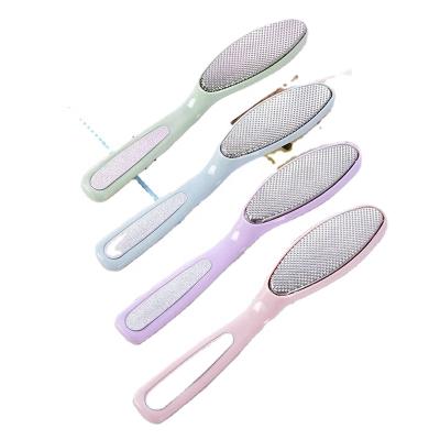 China Wholesale Convenience Pedicure Foot File Stainless Steel Foot Care Pedicure Skin Metal Pedicure Callus Remover Foot Dead File for sale