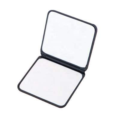 China Double-Sided Fashion Lighted Mini Pocket Makeup Mirror Foldable Portable Vanity Mirror for sale