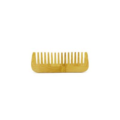 China Naturally Eco-Friendly Natural Anti Static Wide Tooth Hair Comb With Logo Styling Tools Bamboo Comb For Hair Smooth And Massage for sale