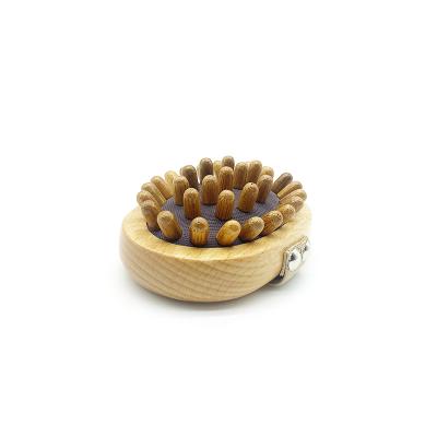 China 2022 Custom All Logo Natural Beech Wooden Body Massager Bath Brush Natural Amazon Style New For Cellulite for sale