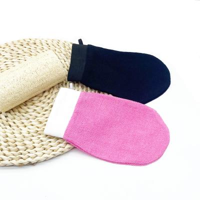 China EXFOLIATE Hot Sale Goods Exfoliating Gloves Vegan Silk Body Scrubber Bath Cleaning Towel For Dead Skin for sale