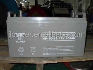 China UPS long cycle, long use time, best quality of YUASA brand 12V100ah maintennance free battery for sale