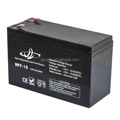 China Solar system 12V7AH vrla battery, rechargeable battery for sale