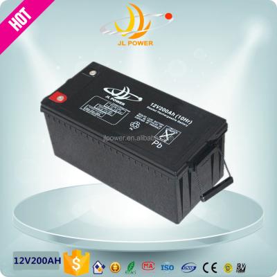 China UPS rechargeable battery 12v 200ah deep cycle gel battery for solar panel ups application with good quality for sale