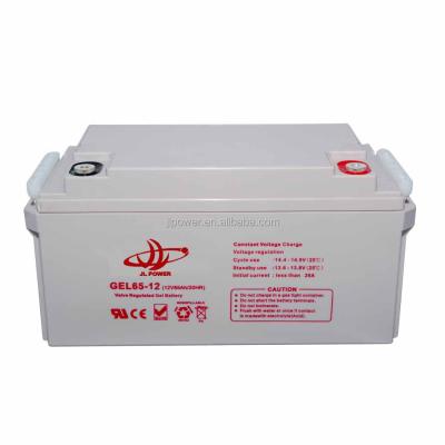 China sealed solar battery 12v 65ah lead acid deep cycle gel battery for home solar systems for sale