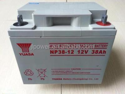 China UPS 12 volt 38ah yuasa battery vrla ups solar battery 12v 38ah with long life for sale