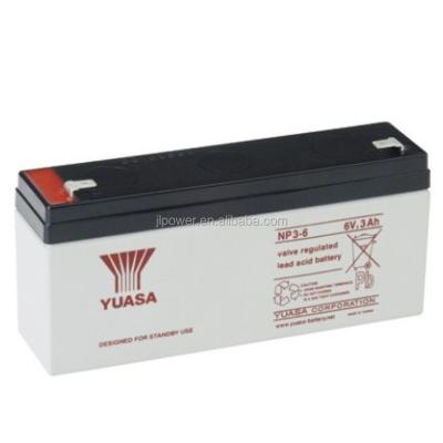 China UPS VRLA yuasa battery 6v 3ah gel yuasa battery 6v 3ah yuasa battery for security system for sale