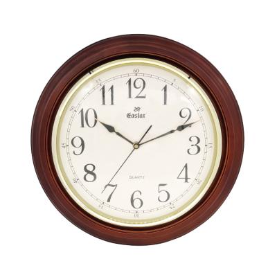 China Antique European Style Creative Living Room Mute Sweep Around Wooden Wall Clock Manufacturers Custom for sale