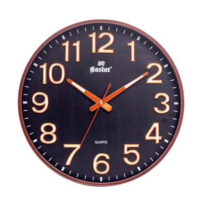 China Wholesale LUMINOVA Round Night Light Household Simple Plastic Warm Wall Clock Digital Luminous Wall Clock for sale