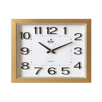 China Simple Home Plastic Wall Clock Square FOLDER Decoration Plastic Digital Wall Clock for sale