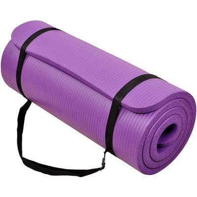 China Home Fitness Equipment Manufacturers Can Customize LOGO Color Body Fitness Equipment NBR Yoga Mats for sale