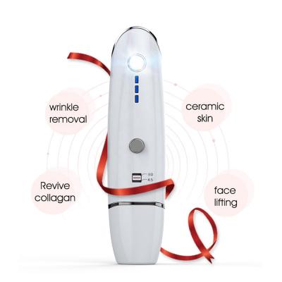 China Shrinking Home Use V Pore Carving Ultrasonic Anti Puffiness Skin Tightening Face Lifting Face Care Beauty Machine for sale