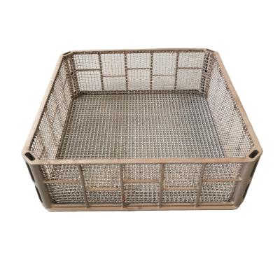 China Compact Structure Heat Treatment Fixtures Steel Casting Heat Resistant Baskets And Trays WE112204A for sale