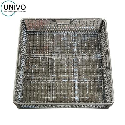 China Industry High Quality Press Welded Rod Frame Baskets With Woven Alloy Mesh Liners ASTM A297 HX WE122403H for sale