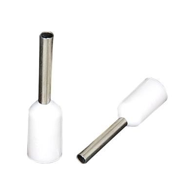 China Brass/nylon KST Taiwan Item NO E0508 White Tin Plated Nylon Insulated Terminal 22 AWG KST Electrical Copper Cord End Terminal for sale