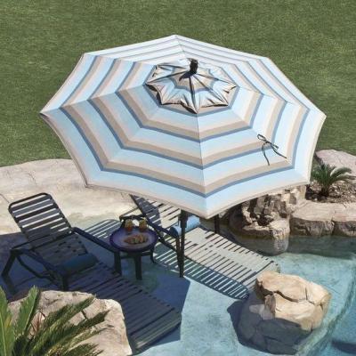 China Custom Printed Modern Folding Patio Umbrellas Strong Large Size Modern Garden Easy Open Outdoor Beach Umbrella for sale