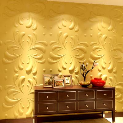 China D140 Waterproof PVC Plastic 3D Wall Panels For TV Background Dining Room Living Room for sale