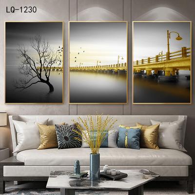 China AL Framed Wall Painting Waterproof Decorative 3d Crystal Wall Art Decor for sale