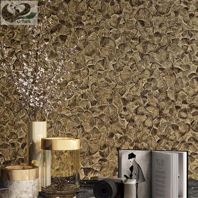 China Modern 3D Wallpaper Home Decor Textured PVC Wallpaper Interior Wall Paper Stocklot for sale