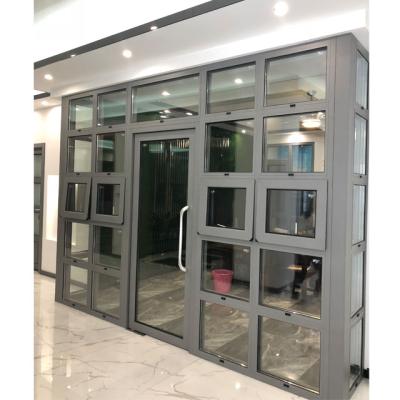 China Folding Aluminum Windows And Screen Doors Style Casement Burglar Door for sale