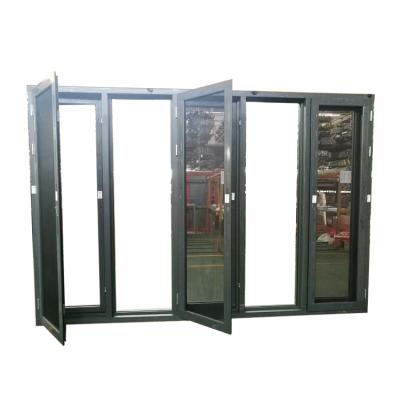 China Sliding Alibaba China Market 75 Series Aluminum Glass Door With Folding Open Style for sale