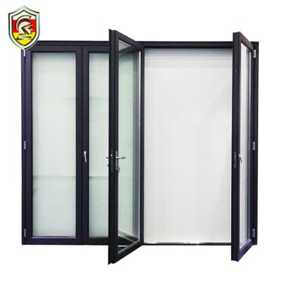 China Swing French Style Extruded Frame Aluminum Folding Door / For External Low Price Aluminum Folding Door for sale