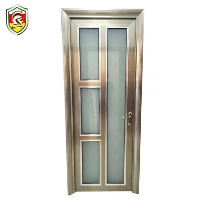 China Water Resistance Sri Lanka Commercial Building Used Aluminum Profile Door For Bathroom for sale