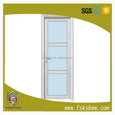 China Modern Aluminum Swing Bathroom Doors And Window Aluminum Frame Glass Door for sale