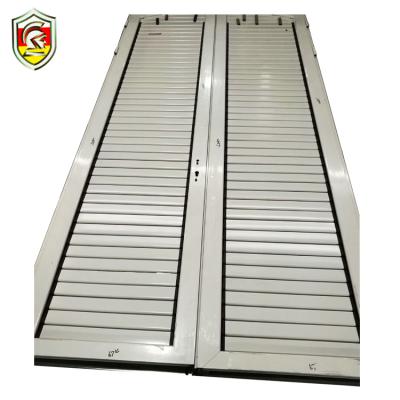 China Swing Aluminum Profiles Canopy Fixed Exterior Opening Doors Louvered Door for sale