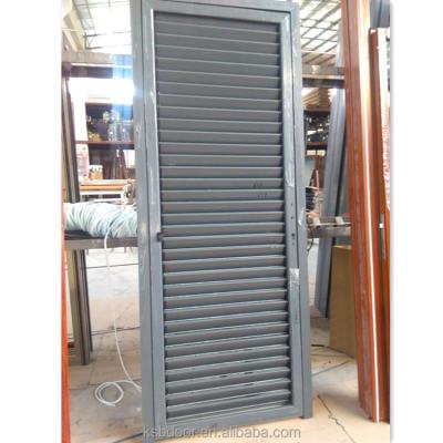 China Traditional aluminum two-sided open door with hand shutter for sale