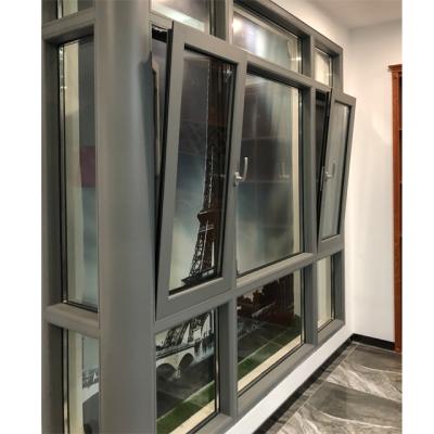 China Swing Aluminum Windows Double Glazed Powder Coating Beautiful Design Tilt And Turn Windows for sale