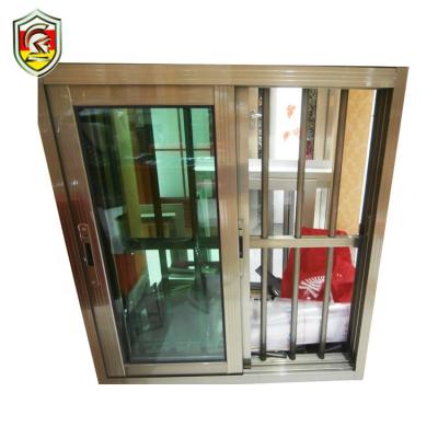 China Magnetic Modern Design Home Burglar Proof Glass Screen Philippines Sliding Window With Steel Window Grills Pictures for sale