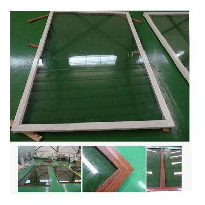 China Fixed 12mm tempered clear glass aluminum profile fixed glass window for sale