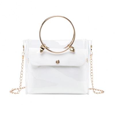 China 2021 New High Quality Transparent PVC Jelly Cross - Body Purse Bag Summer Shoulder Handbags For Women Girls for sale