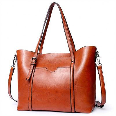 China Tote Bag For Women Vegan Vintage Large Classic Purse High Quality Leather Single Shoulder Handbag for sale