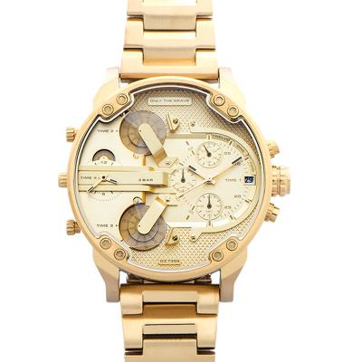 China Automatic Date Mr. Daddy 2.0 Luxury Mens Wrist Watch DZ7399 Gold Plated Quartz Fashion Watch for sale