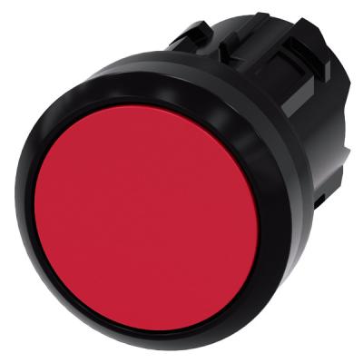 China Red Flat Button 3SU1000-0AB20-0AA0 SIRIUS ACT Pushbutton with Plastic Unlighted Button en venta