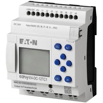 China EASY-E4-DC-12TC1 24V DC Power Source With Display Screen Keyboard Ethernet Interface for sale