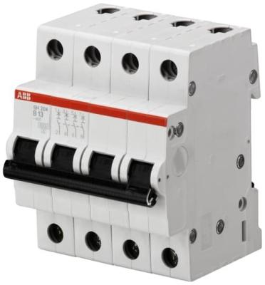 China MCB SH204-B13 Miniature Circuit Breaker 4P Rated Current 13A Rated Frequency Hz 50 for sale