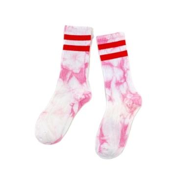 China Fashional Adult Cotton Socks Wholesale High Quality Colorful Fashion Cotton Tie Dye Socks Women for sale