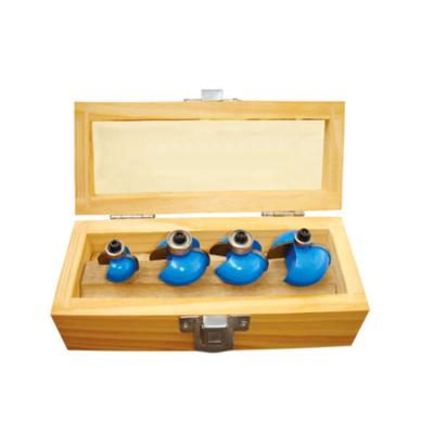 China Cutting For Wood Type 4D Wood Case Cove Bitten Router 4Pcs Packing Bit Set for sale