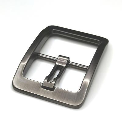 China Pin Buckle 40mm Alloy Brushed Men's Simple Belt Buckle Pin Center Bar Buckle Leather Craft Belt Hardware Accessories 1-1/2