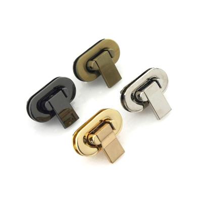 China Fashion Metal Folding Lock Switch Lock Clasp for DIY Handbag Bag Purse Luggage Hardware Closing Bag Parts Accessories for sale