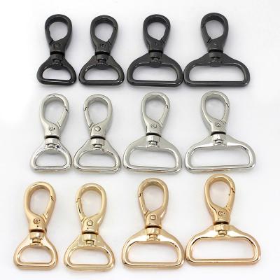 China 16/19/25/31mm Bag Zinc Alloy Snap D-Ring Swivel Eye Trigger Snap Clasp Clasp for Bag Strap Belt Webbing Key Chain Leather Parts business for sale