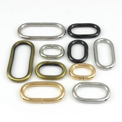 China Zinc Alloy Guide Ring Oval Buckle Loops For Leather Craft Bag Strap Belt Buckle Garment DIY Accessory 20/25/31/38/50mm for sale