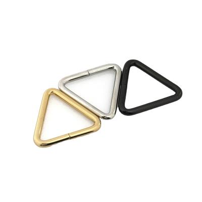 China Metal Triangle Shape Open Ring Buckle For Leather Craft Bag Strap Belt Buckle Garment DIY Luggage Accessory 38mm for sale