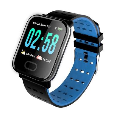 China A6 Blood Pressure Smart Bracelet With Large Color Screen Fitness Tracker Pedometer Smart Watch Sports A6 for sale