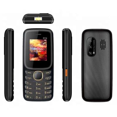 China Dual SIM Card New Arrival 1.8 Inch Small Dual Sim Cell Phone D16 With 3600 Mah Battery And Flashlight GSM Feature Mobile Phone For Sam Sung for sale